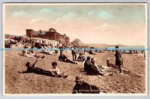 R769539 Hythe Der Badestrand Postkarte