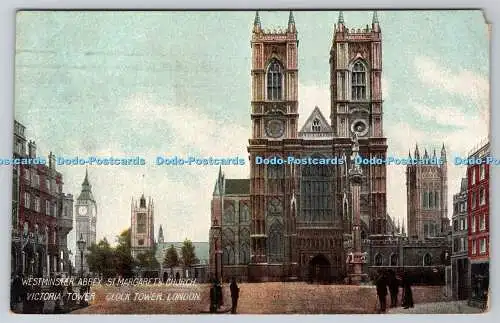 R766812 London Westminster Abbey St Margaret Church Victoria Tower Clock Tower