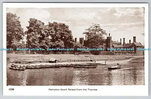 R766825 Hampton Court Palace from the Thames Gale and Polden Ltd 1924