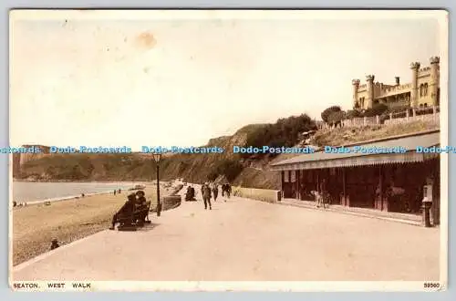 R769561 Seaton West Walk Photochrom Co Ltd 1929