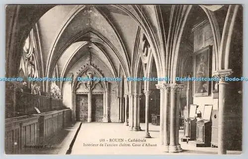 R769575 Rouen Cathedrale Interieur de l Ancien Cloitre Cour d Albane C V