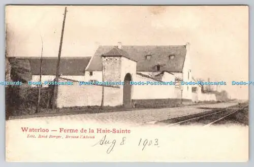 R769576 Waterloo Ferme de la Haie Sainte Rene Berger 1903