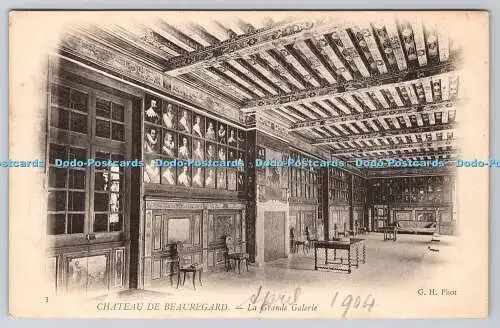 R769578 Chateau de Beauregard La Grande Galerie G H Neurdein Freres 1904