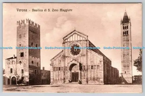 R766847 Verona Basilica di S Zeno Maggiore Cart Soc Anon A Mondadori