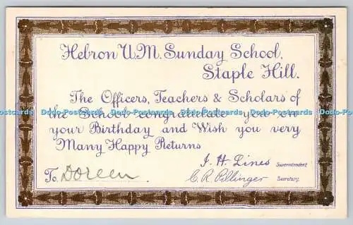 R769669 Hebron U M Sunday School Staple Hill