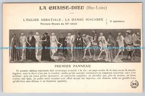 R769686 La Chaise Dieu L Eglise Abbatiale La Danse Macabre Premier Panneau