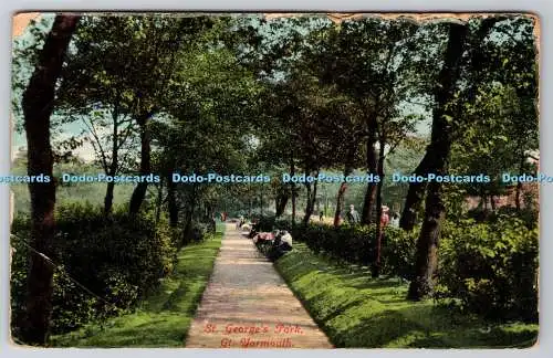 R766955 Gt Yarmouth St George Park Postkarte 1921