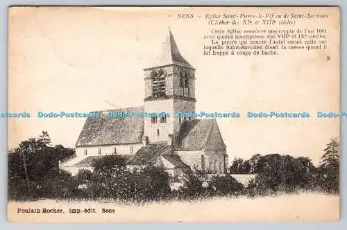 R769693 Sens Eglise Saint Pierre le Vif ou de Saint Savinien Clocher des XI et X