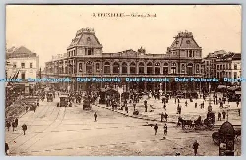 R769703 Bruxelles Gare du Nord Grand Bazar Anspach 1909