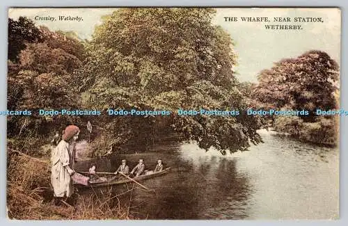 R766976 Wetherby The Wharfe near Station W and T Gaines Crossley 1905