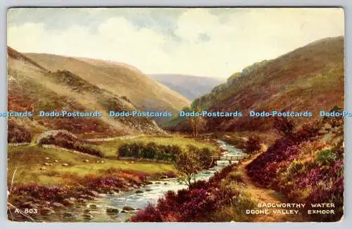 R769711 Exmoor Badgworthy Water Doone Valley Valentine and Sons Ltd Kunstfarbe B