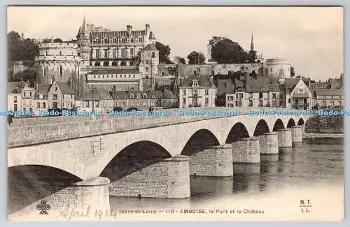 R769726 Indre et Loire Amboise le Pont et le Chateau M T I L 1904