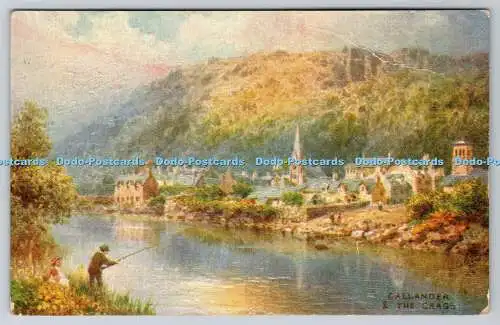 R767012 Callander and the Crags Bonnie Scotland Tuck Oilette No 7819 H B Wimbush