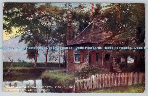 R767069 Isaac Walton and Charles Cotton Fishing House Hartington Stn L and N W R