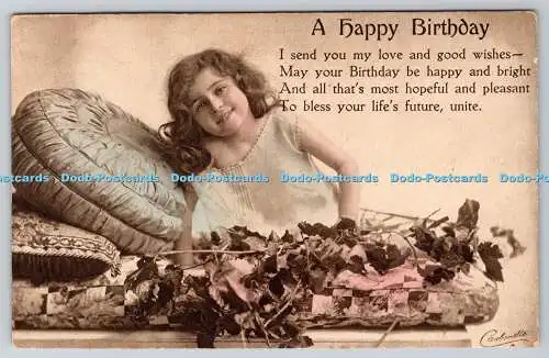 R769860 A Happy Birthday Small Girl A Fairy in Flowerland Raphael Tuck and Sons