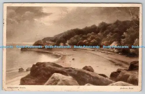 R767158 Babbacombe Beach Andrew Beer PM Torquay 1922