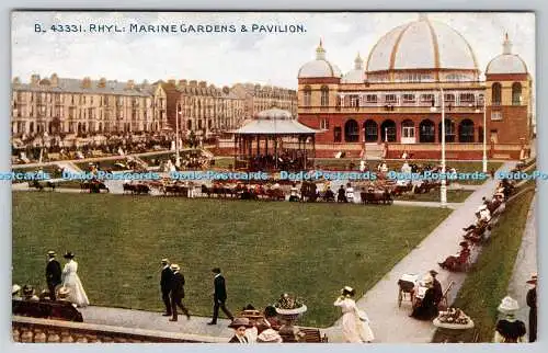 R769897 Rhyl Marine Gardens and Pavilion Photochrom Co Ltd Celesque Serie