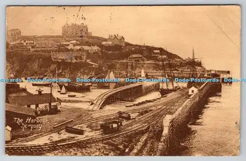 R767170 Newquay Der Hafen Postkarte 1907