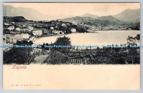 R767180 Lugano E G Nr 524 Postkarte