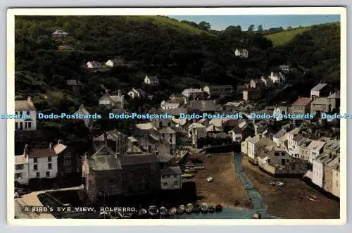 R767237 Polperro A Bird Eye View E T W Dennis 1964