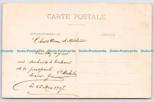 R770000 Bon Anniversaire Junge Frau im Kleid und Hut M F Paris 1907