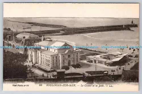 R767438 Boulogne Sur Mer Le casino et la Jetee LL 88 Levy Fils et Cie Paris