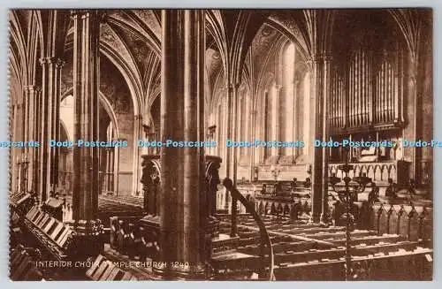 R768002 Temple Church Interior Choir zeigt die Orgel, die als