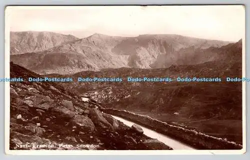 R768057 Snowdon Nant Francon Pass G R Thompson Die Postkarte König Llandudno