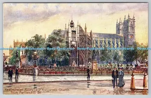 R768071 Westminster Abbey und St Margaret Church vom Parlament St Tuck Oilette