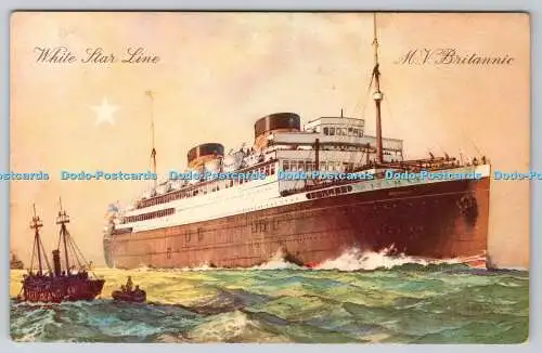 R768074 White Star Line M V Britannic Großbritannien größtes Motorschiff