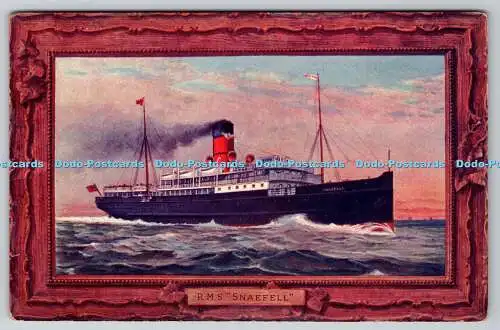 R768075 R M S Snaefell Postkarte