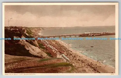 R768151 Bournemouth Pier von West Cliff W J Nigh Ventnor Fotografie Postkarte