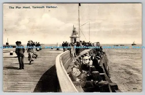 R768154 Yarmouth Harbour The Pier Head Jarrold Serie 1907