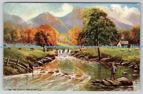 R768177 North Wales On The Llugwy Beautiful Britain Tuck Oilette 7382