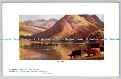 R768179 Loch Arklet In The Trossachs Tuck Oilette No 9732 F W Hayes