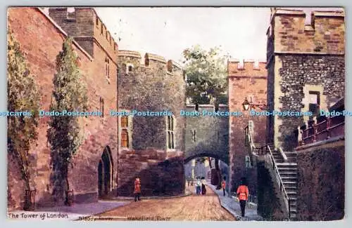 R768196 The Tower of London Bloody Tower Wakefield Tower Tuck Oilette 6470 1904