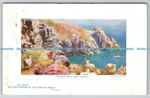 R769365 Natural Arch Near Torquay Glorious Devon Tuck Oilette Series I No 9724 H