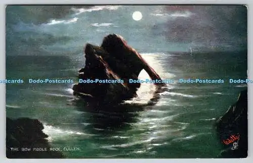 R768206 Cullen The Bow Fiddle Rock Moonlit Seas Tuck Oilette No 10051