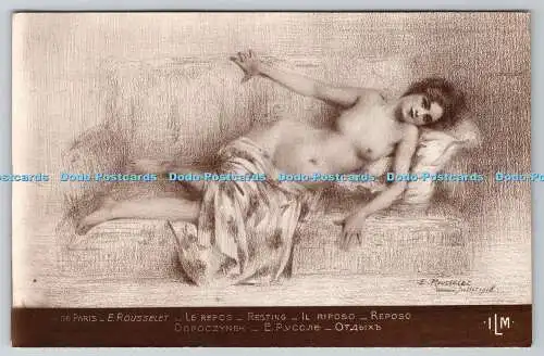 R769381 Resting Salon de Paris E Rousselet I L M