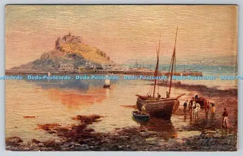 R768225 Penzance St Michael Mount Picturesque Cornwall Tuck Oilette 7070 H B Wim