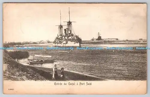 R769422 Entree du Canal a Port Said Postkarte