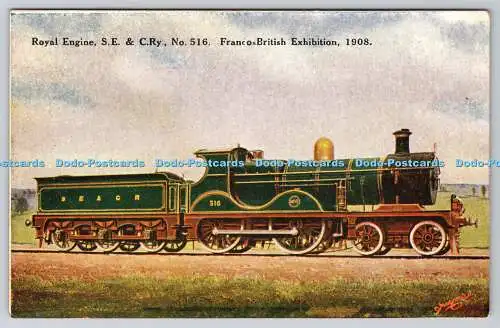 R768260 Franco British Exhibition Royal Engine S E and C Ry No 516 The Alphalsa