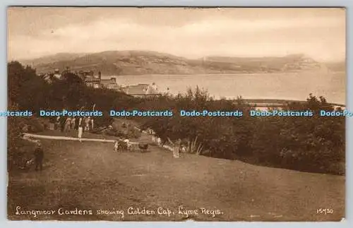 R769437 Lyme Regis Langmoor Gardens Showing Golden Cap Dunster Library