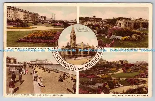 R769442 Portsmouth and Southsea The Guildhall The Rock Garden 1933 Multi View