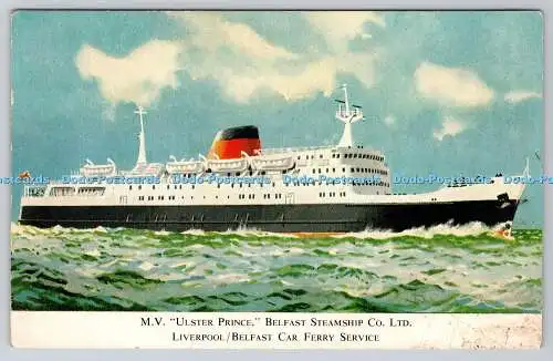 R769482 M V Ulster Prince Belfast Dampfschiff Liverpool Belfast Autofähre