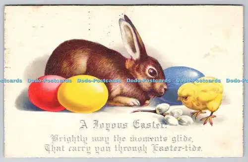 R770009 A Joyous Easter Rabbit and Egg PM Kensington 1937