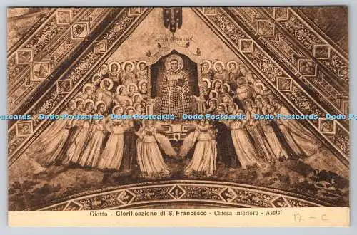 R768345 Giotto Glorificazione di S Francesco Chiesa Inferiore Assisi S T A