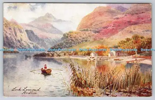 R770035 Ardlui Loch Lomond Raphael Tuck and Sons Oilette Postkarte 7537 H B Wimbu