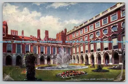 R768374 Hampton Court The Fountain Court Tuck Oilette 8517