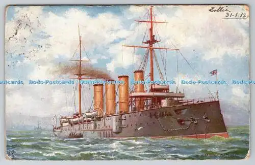 R770044 H M S Leviathan Our Ironclads Raphael Tuck and Sons Oilette Postkarte 908